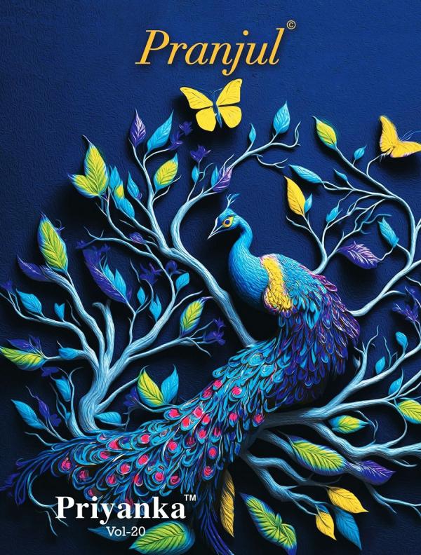 Pranjul Priyanka Vol 20 	Pure Cotton Dress Material